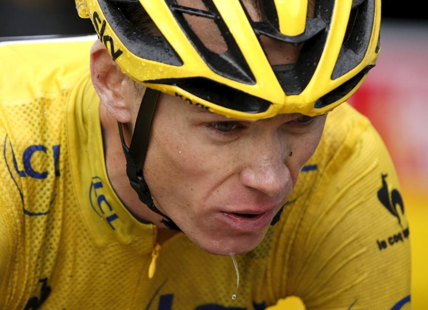 16 luglio - Il britannico Chris Froome in maglia gialla alla 12a tappa e vincitore finale del Tour de France (Reuters)